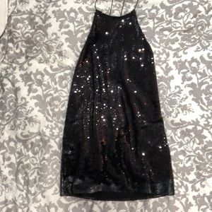 Ecoté black sequin dress, size small